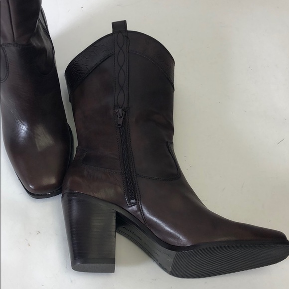 Antonio Melani Leather Dark Brown Boots 9.5M New with deffect - Picture 8 of 16